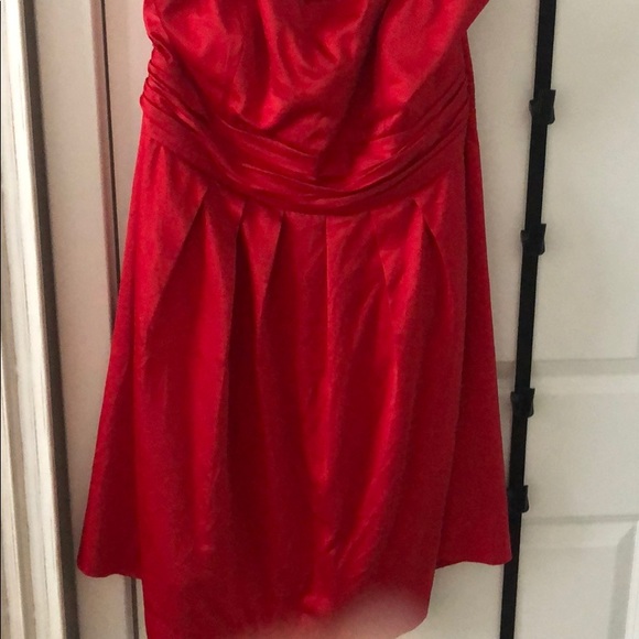 Eloquii red satin strapless dress size 16 - Picture 3 of 5